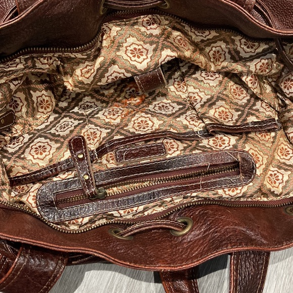 Artisan brown leather bag - Picture 9 of 9